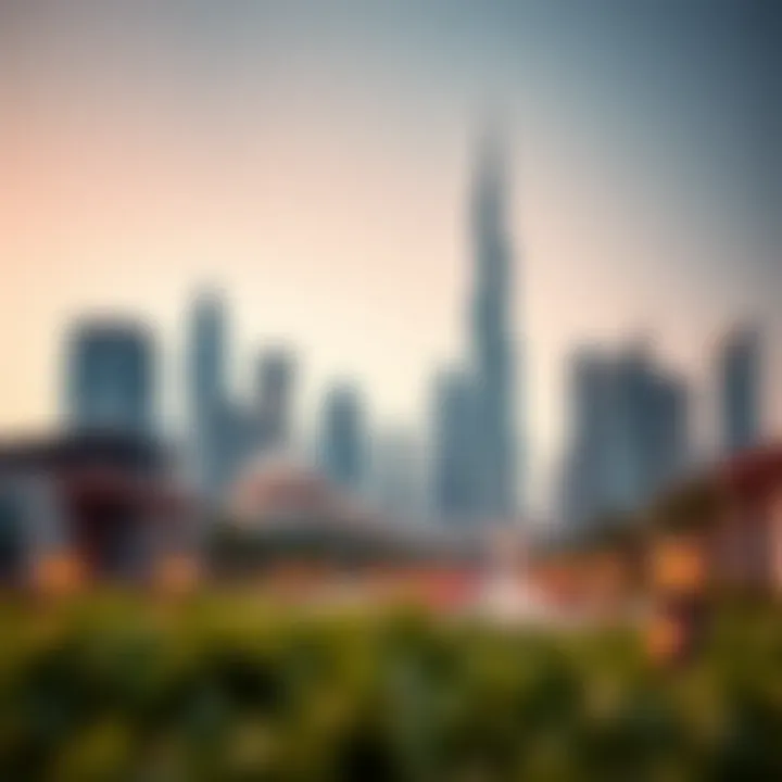 Modern Meets Tradition in Dubai Dubai skyline representing modernity and tradition