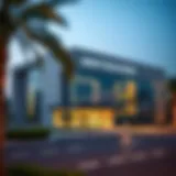 Exterior view of a modern Smart Police Station in Dubai