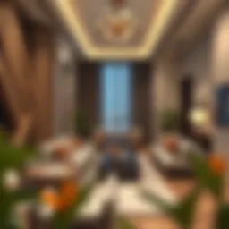 A modern Dubai apartment showcasing a tenancy contract