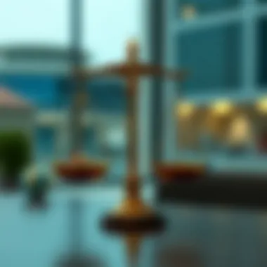 Legal scales representing tenant rights