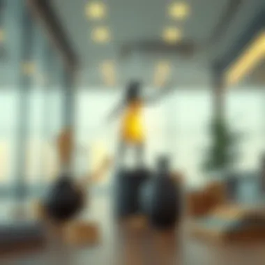 A conceptual image of economic independence symbols