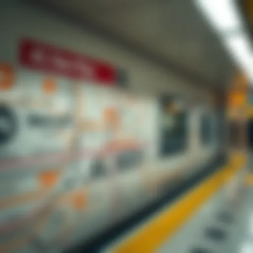 A detailed metro map of Dubai highlighting the routes to Al Seef