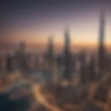 Skyline view of Dubai showcasing new property developments