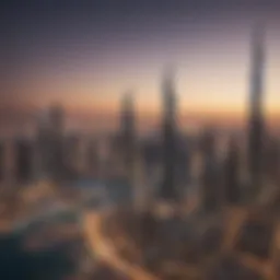 Skyline view of Dubai showcasing new property developments