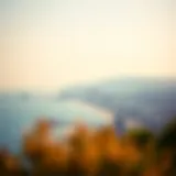Scenic view of the Fujairah coastline with the mountains in the background