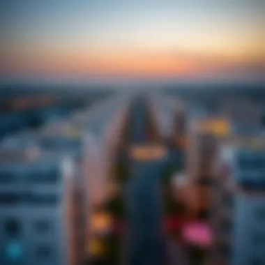 Aerial view of Al Quoz 4 showcasing commercial spaces