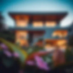 Exterior view of Nova Villa showcasing modern architecture