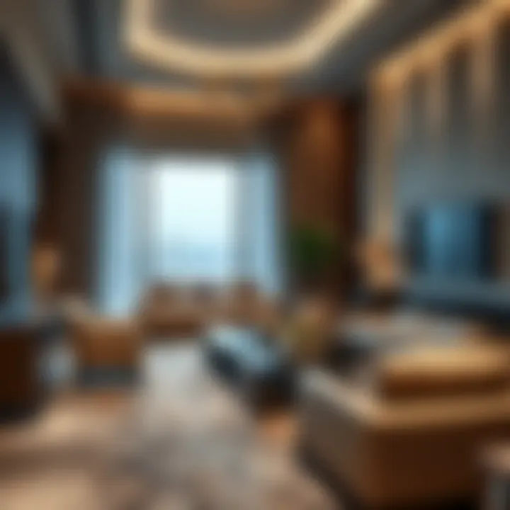 Luxurious interior design elements of a residential unit at One and Only Zabeel reflecting sophistication and comfort.