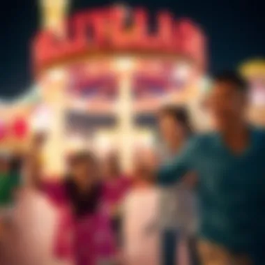 Family Fun at Global Village Families enjoying various attractions at Global Village