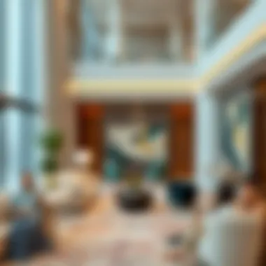 Interior shot highlighting the luxurious amenities within Opus Tower