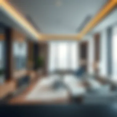 Interior Design of the Palladium Building Interior design of a high-end apartment in the Palladium Building