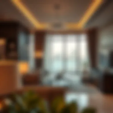 Luxurious interior of a unit in the Palm Jumeirah View Tower highlighting modern design and comfort