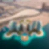 Stunning aerial view of Palm Pointe showcasing its architectural elegance