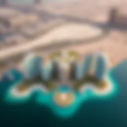 Stunning aerial view of Palm Pointe showcasing its architectural elegance