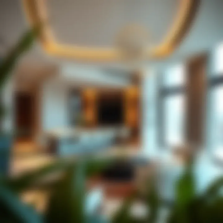 Luxurious interior space of a Palm Pointe residence highlighting modern design