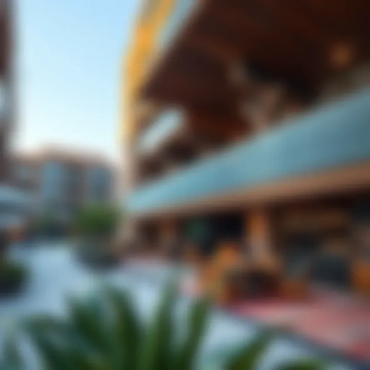 Vibrant community spaces within Park Heights Square fostering social interaction