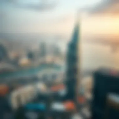 Aerial View of Park Tower Dubai Aerial view showcasing the stunning architecture of Park Tower Dubai against the skyline