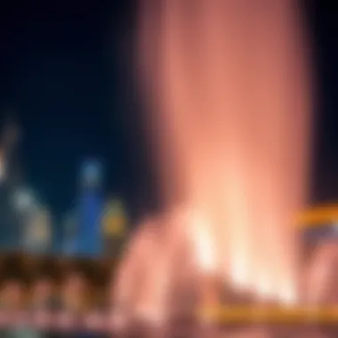 Calendar highlighting the special events at the Pointe Dubai Fountain