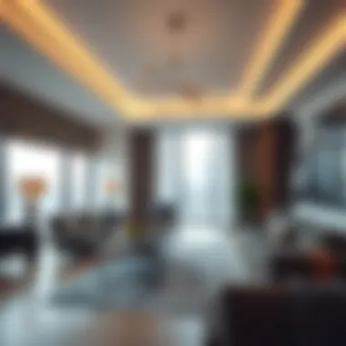 Luxury apartment interior showcasing quality management