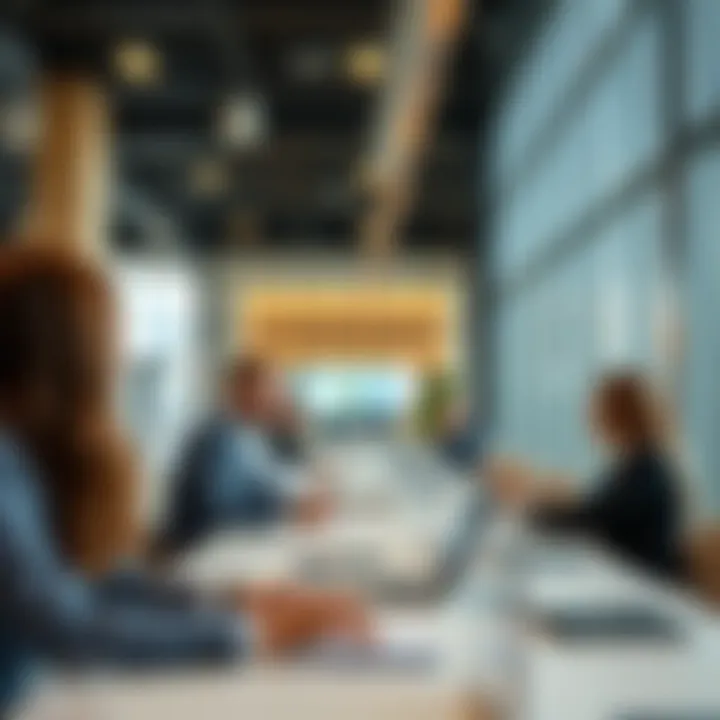 Real estate professionals engaged in strategic planning