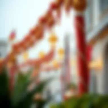 Traditional decorations during National Day