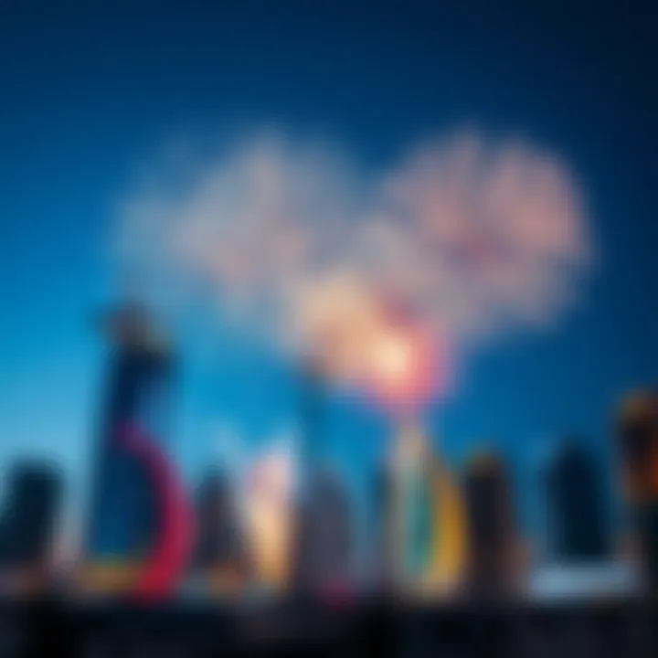 Fireworks display on New Year's Eve