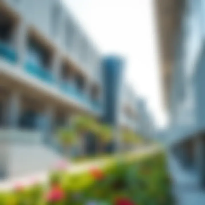 Modern Architecture of Dubai Public Schools An overview of a public school campus in Dubai, highlighting modern architecture and educational facilities