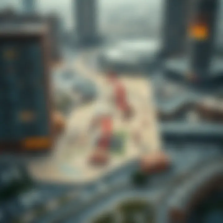 Geographical Distribution of Public Schools in Dubai A map of Dubai illustrating the geographical distribution of public schools across the city