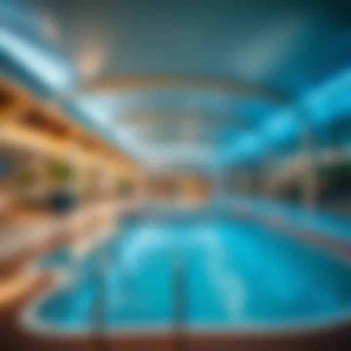 Recreational facilities inviting visitors to enjoy leisure activities