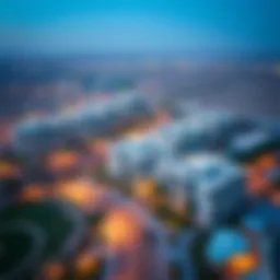 Aerial view of Reem Hills showcasing its modern architecture