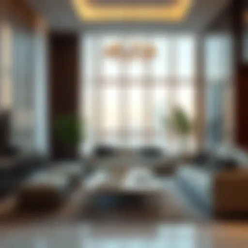 Luxurious Living Room in Dubai Rental Apartment Luxurious living room in a rental apartment