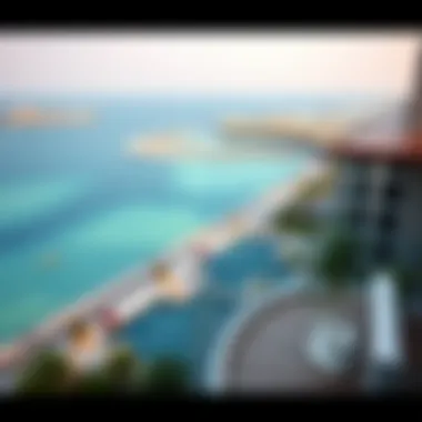 Stunning Coastal Views from Rotana Beach Residence Breathtaking view from Rotana Beach Residence overlooking Dubai's coastline