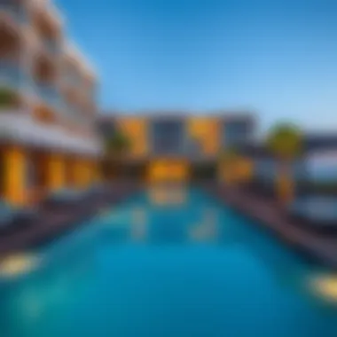 Amenities That Redefine Luxury Living Luxurious amenities within Rotana Beach Residence including pools and lounges