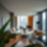 Contemporary living space in Rove Hotel Apartments