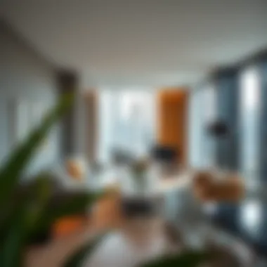 Contemporary living space in Rove Hotel Apartments