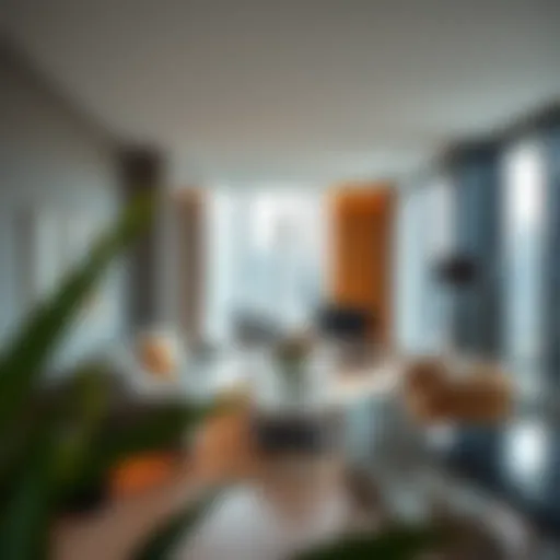 Contemporary living space in Rove Hotel Apartments