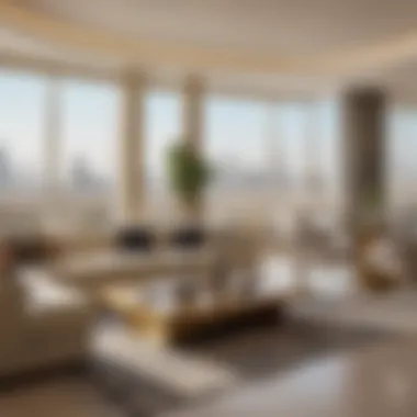 Luxury Living at Sahara Towers Interior shot of a luxurious apartment within Sahara Towers emphasizing lifestyle offerings