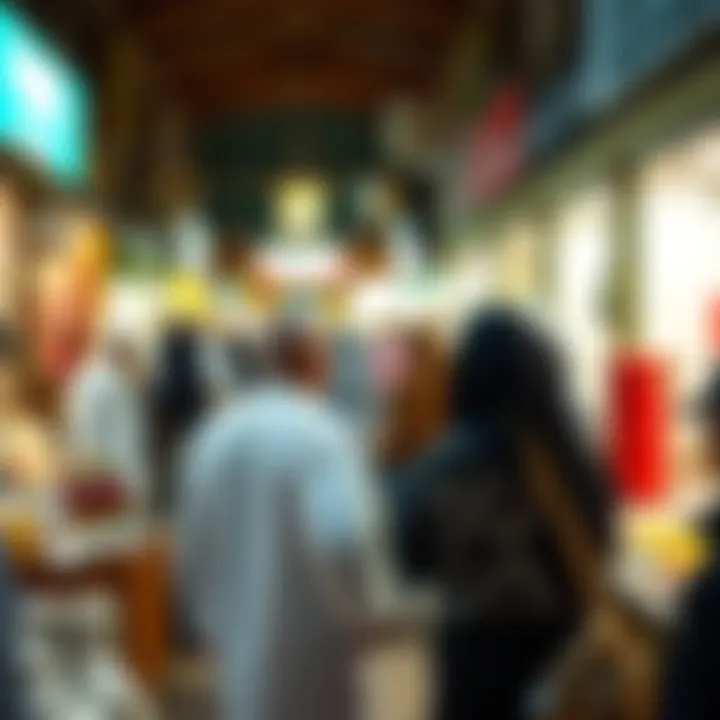 A dynamic interaction between vendors and customers at the souq