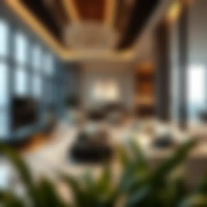 Interior design showcasing luxury apartments in Tamouh Tower