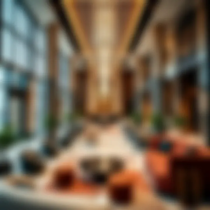 Interior space of Tawar Center highlighting its luxurious amenities