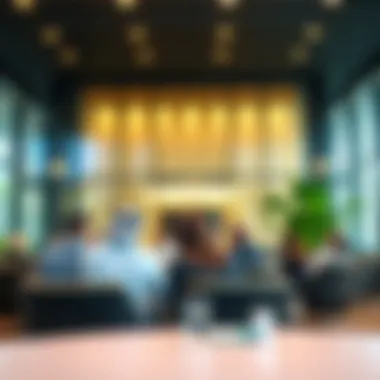 Investors engaging in discussions related to real estate opportunities at Tawar Center