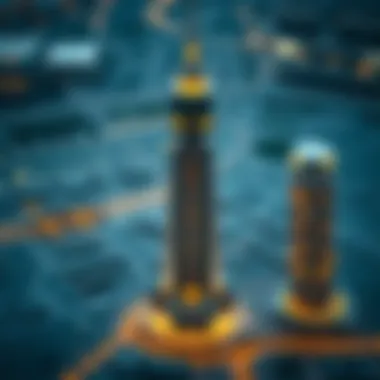 Map pinpointing the strategic location of Tawar Center in Dubai