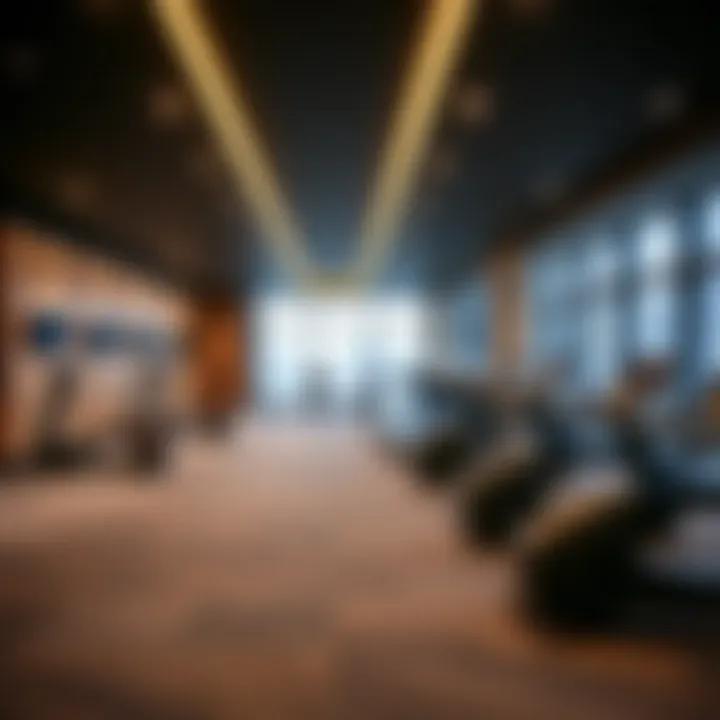 Exquisite Amenities at The Address Residences Luxurious amenities offered at The Address Residences Dubai Opera Tower 1, including a modern fitness center.