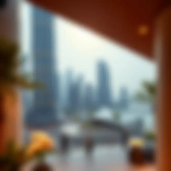 Prime Location of The Address Residences Scenic view of the vibrant surroundings of The Address Residences Dubai Opera Tower 1, highlighting its prime location.