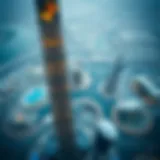 Aerial view of Burj Khalifa showcasing its architectural grandeur and surroundings