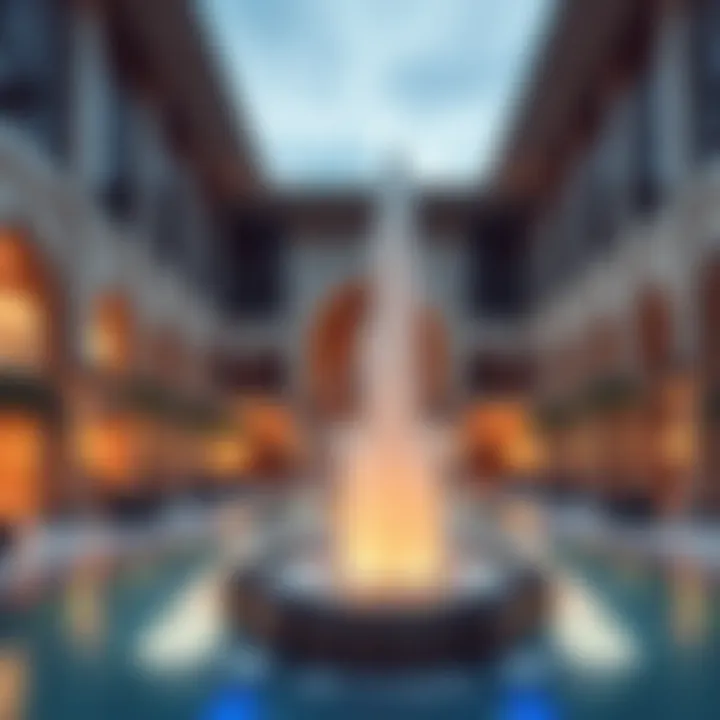 Stunning architectural features of The Fontane at Dubai Mall