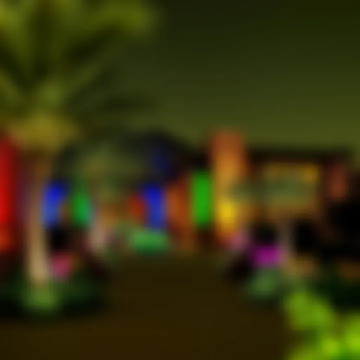 An overview of the Glow Garden showcasing its design and layout