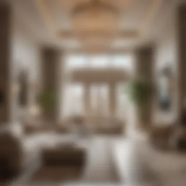 Contemporary Interior Design of الريحان روتانا العين Interior design elements of الريحان روتانا العين reflecting contemporary style.