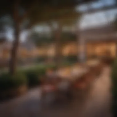 Outdoor Culinary Experience A vibrant outdoor dining setting at The Last Exit Al Khawaneej