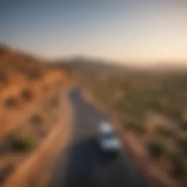 The picturesque landscape surrounding The Last Exit Al Khawaneej